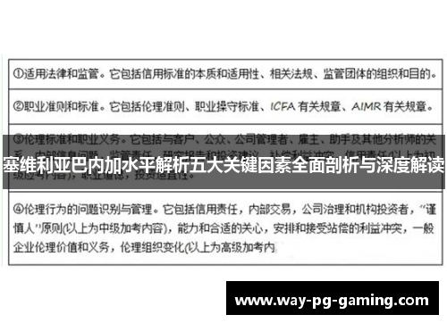 塞维利亚巴内加水平解析五大关键因素全面剖析与深度解读